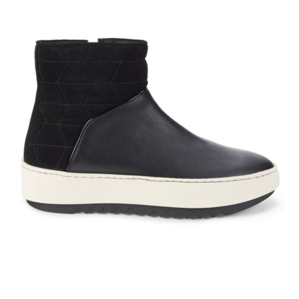 AQUATALIA Alayna Leather & Suede Ankle Boots‎ 8 Black